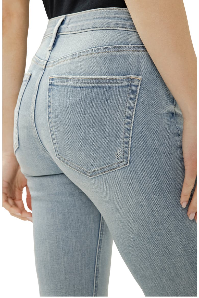 Most Wanted Ripped Mid Rise Ankle Straight Leg Jeans, Alternate, color, HIGHLAND