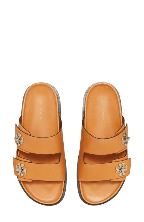 Tory Burch Round Toe Leather Dual Strap Sandals