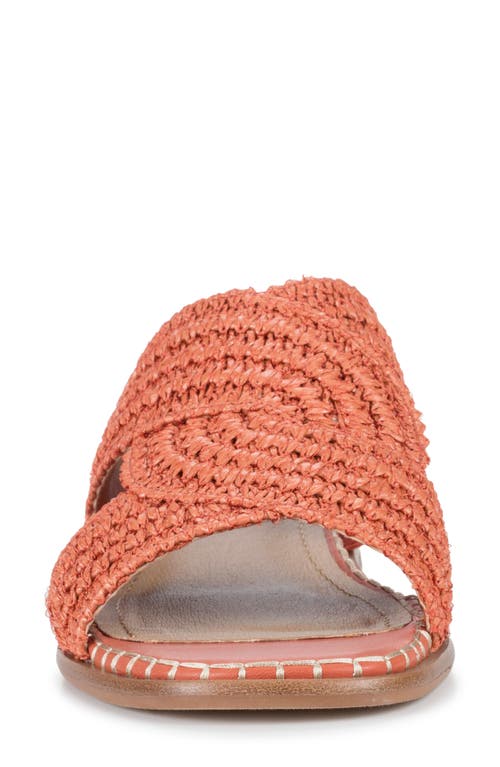 Baretraps Navene Woven Slide Sandal In Orange Aid