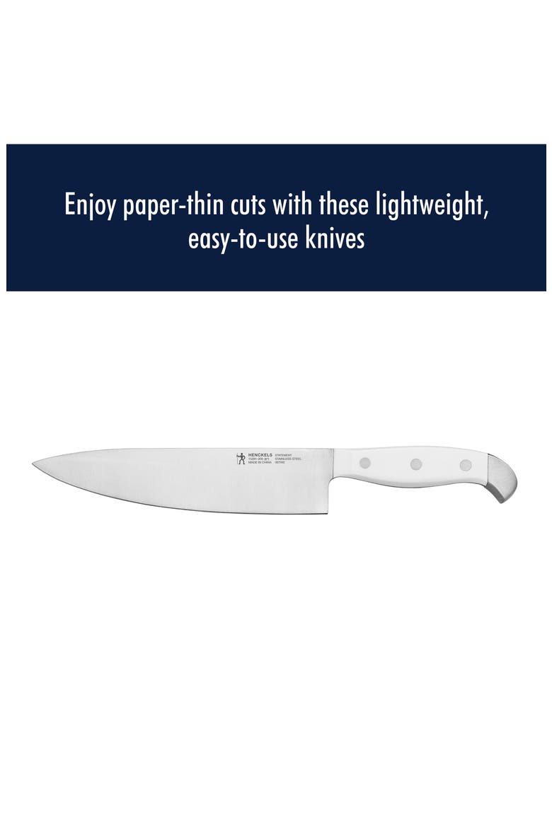 Statement 15-Piece Knife Block Set, Alternate, color, WHITE