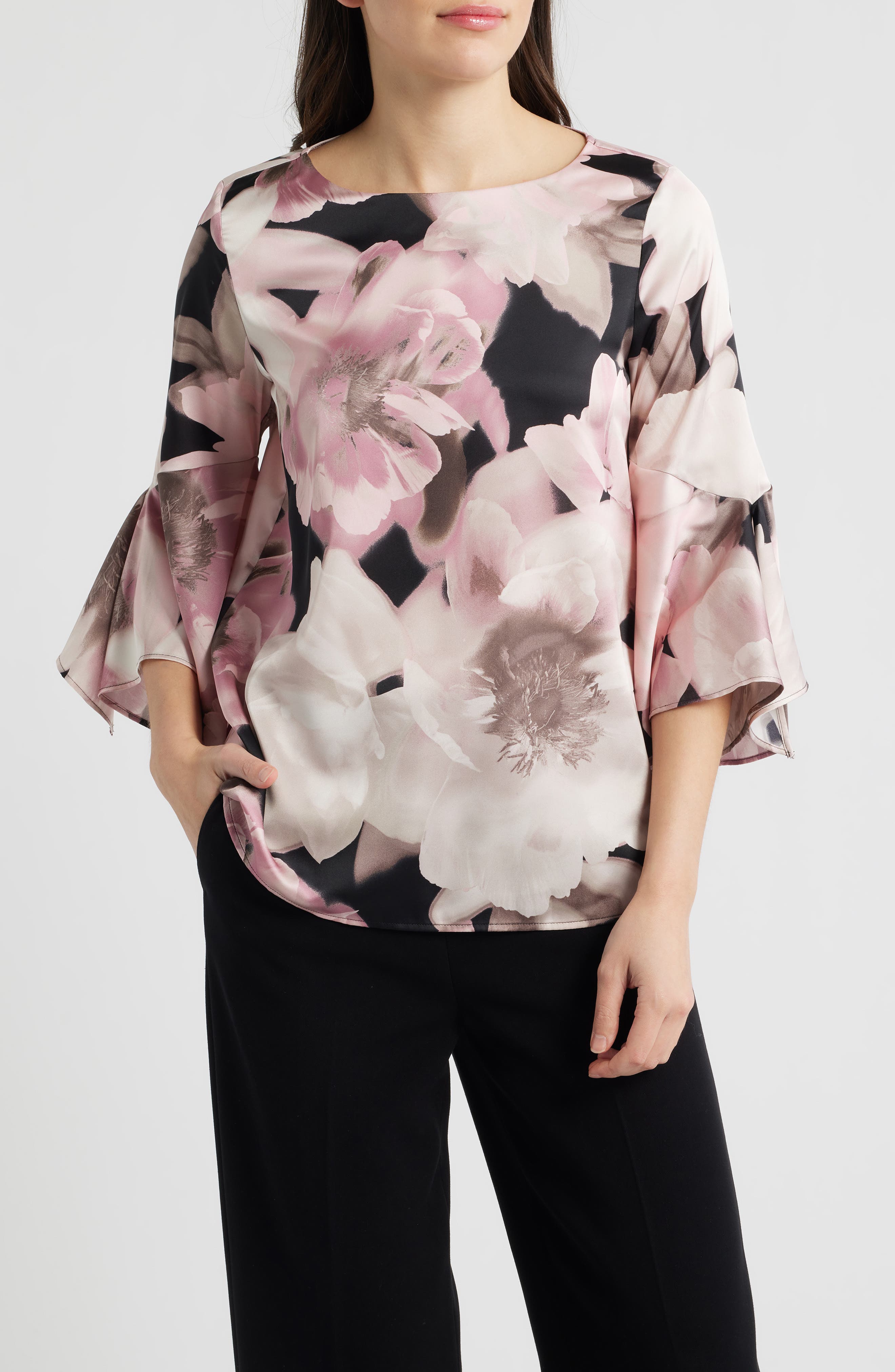 Anne Klein Flare Cuff Top