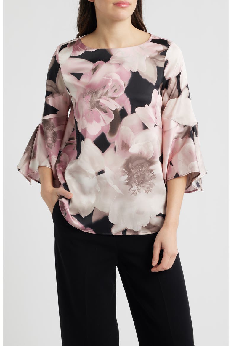 Flare Cuff Top, Main, color, ANNE BLACK MULTI