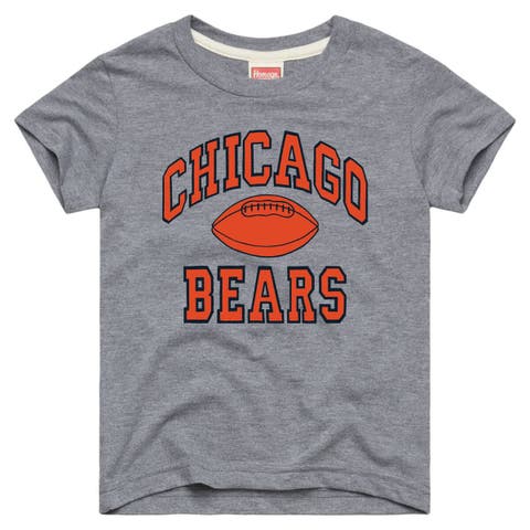 Youth Homage Gray Chicago Bears Gridiron Tri-Blend T-Shirt