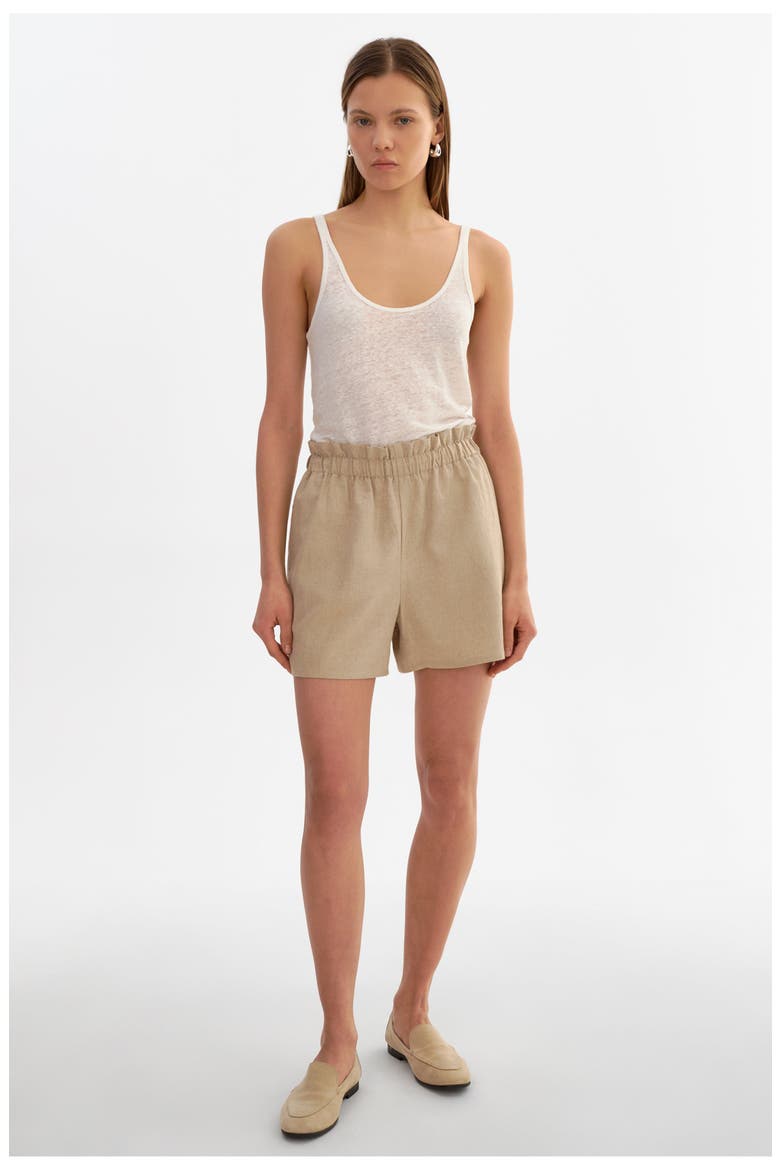 ILIA | Linen Shorts, Main, color, Beige