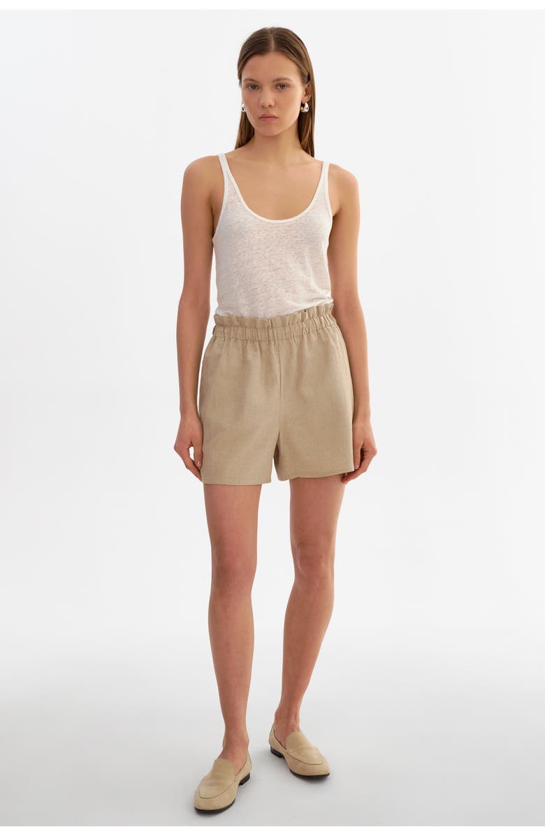 LAMARQUE ILIA | Linen Shorts, Main, color, Beige
