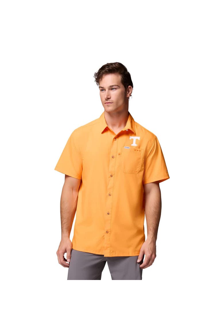 Men's Columbia Tennessee Orange Tennessee Volunteers Slack Tide Camp Button-Up Shirt, Main, color, Tennessee Orange