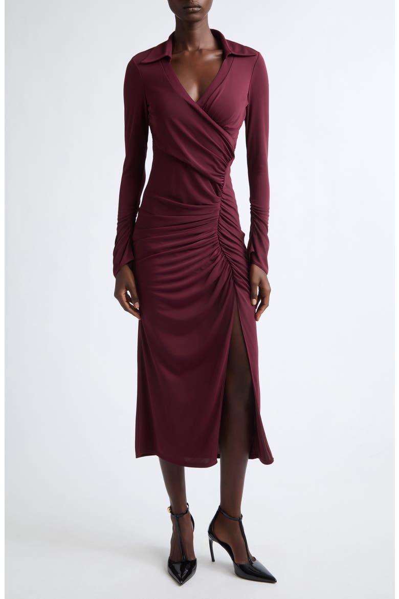 Fabia Long Sleeve Dress, Main, color, BLACK CHERRY