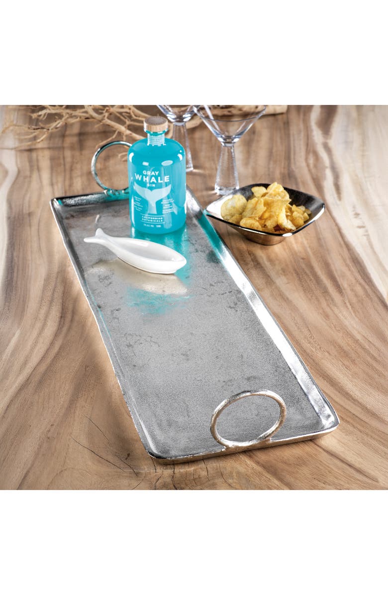 Zodax Tadao Rectangular Tray, Alternate, color, Silver