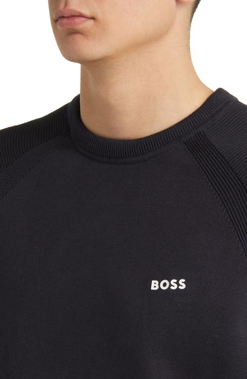 Hugo Boss Boss Perform-x Crewneck Sweater In Blue