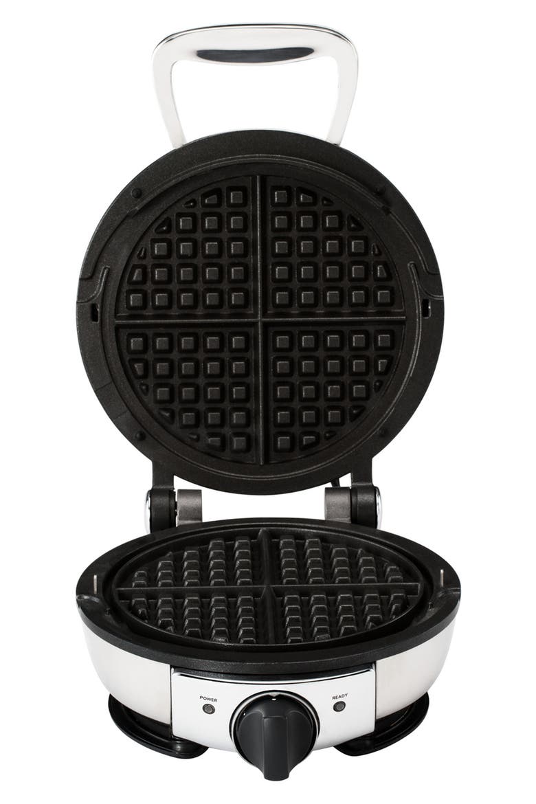 Classic Round Waffle Maker, Alternate, color, SILVER