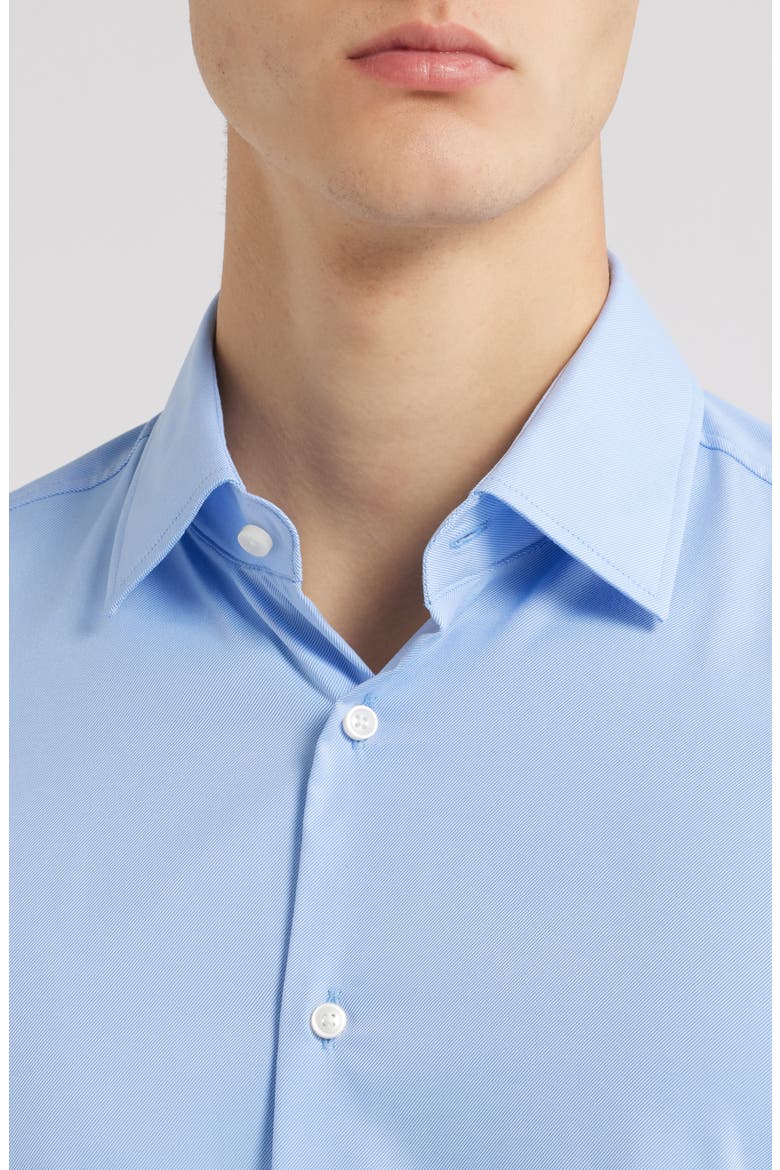 Hank Kent Performance Twill Dress Shirt, Alternate, color, LIGHT BLUE