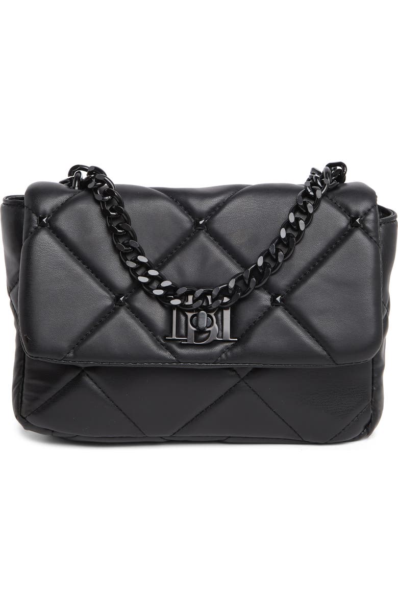 Badgley Mischka Collection Big Chain Diamond Quilt Crossbody Bag, Main, color,