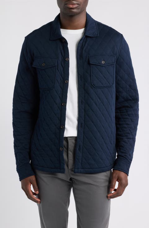 Quilted Cotton Shirt Jacket