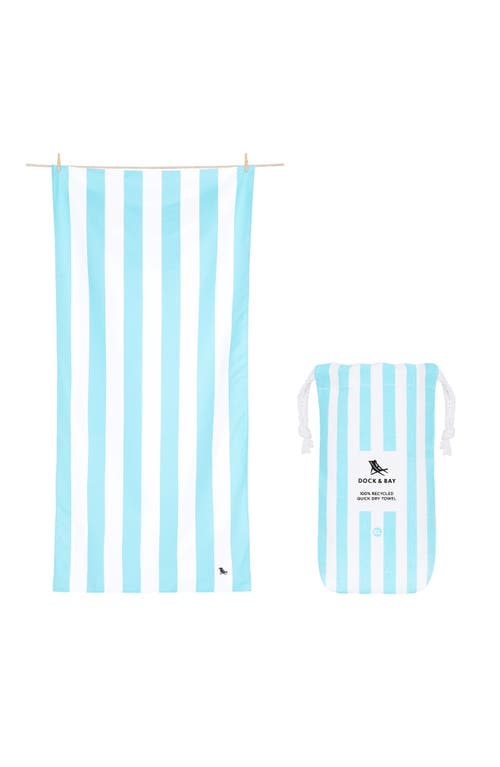 Dock & Bay Quick Dry Beach Towel in Tulum Blue 