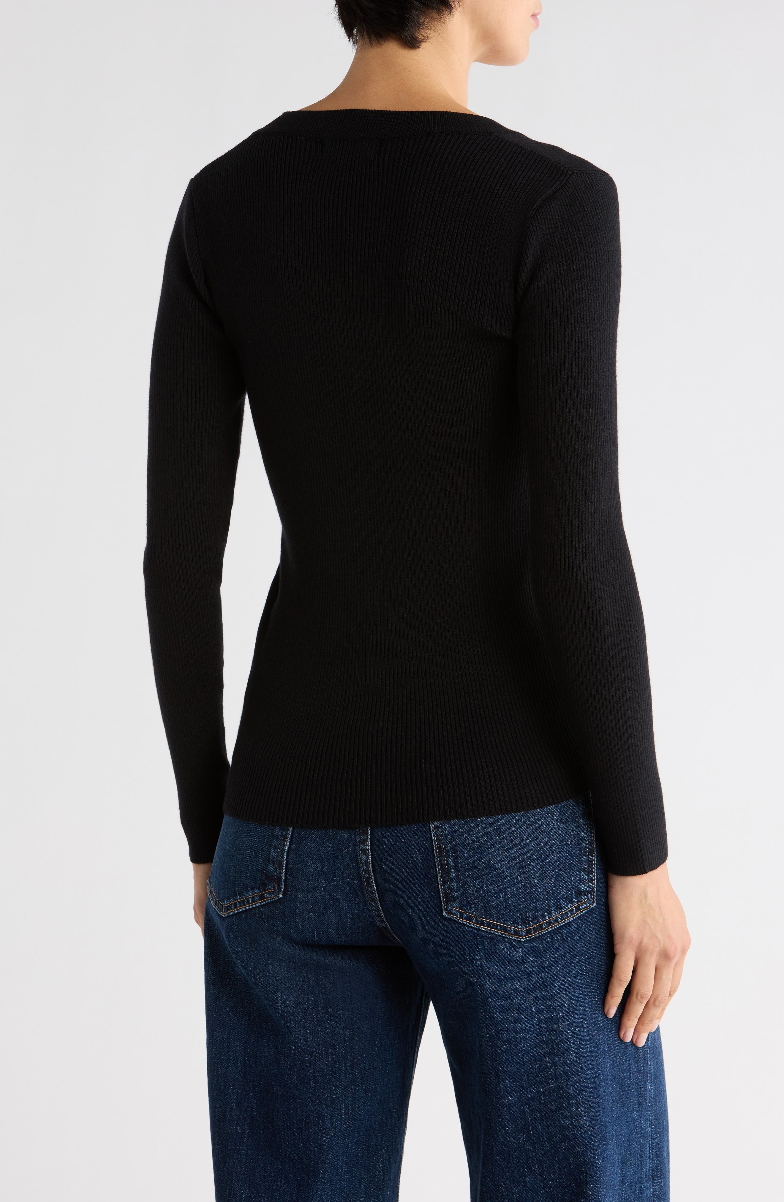 Rib Knit Sweater - image 2