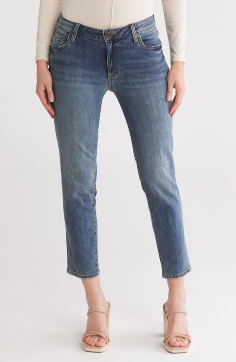 Katy Ankle Straight Leg Jeans (Acadia)