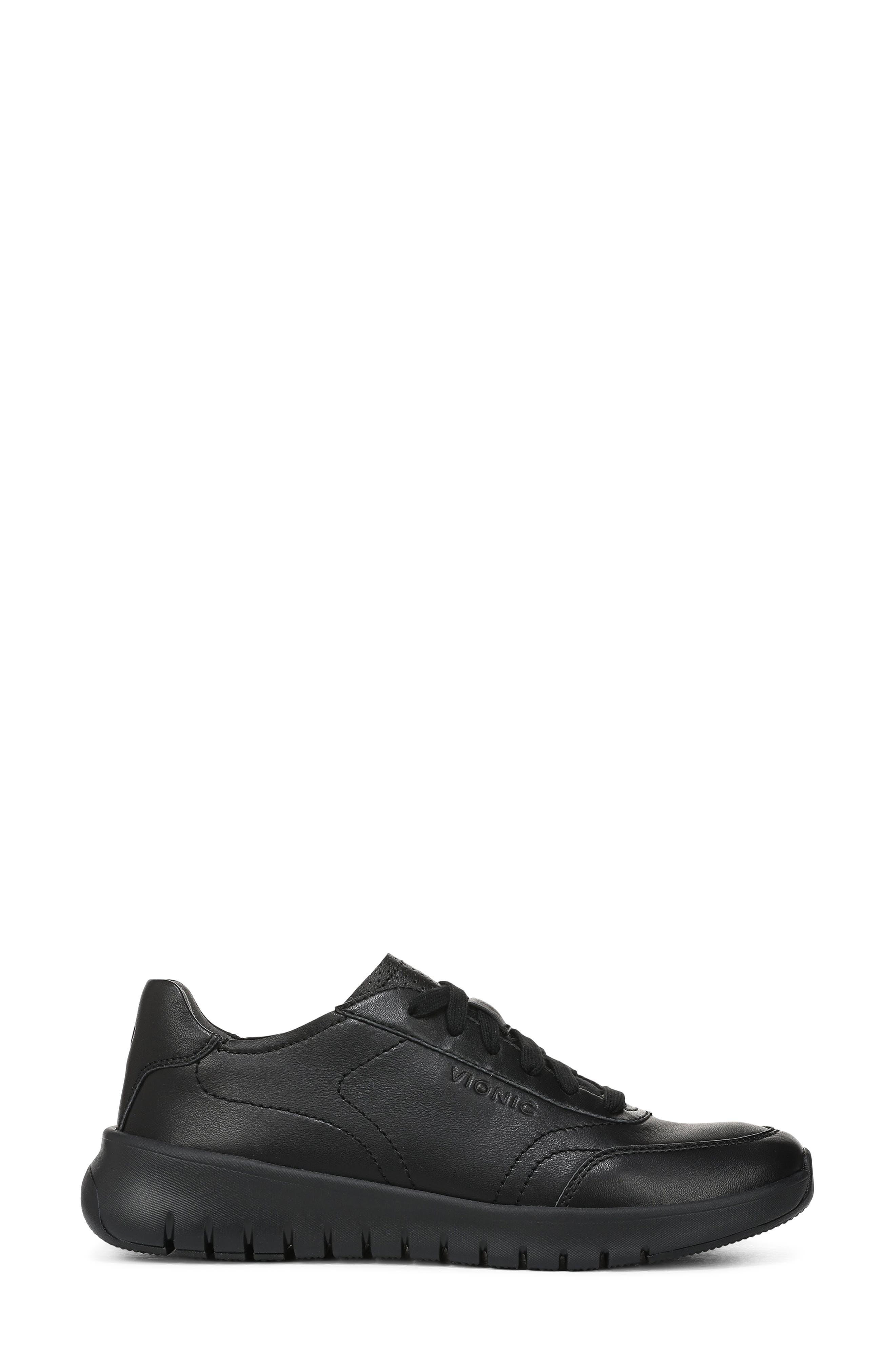 Vionic Uptown Sneaker - Wide Widths Available, Alternate, color, Black/ Black