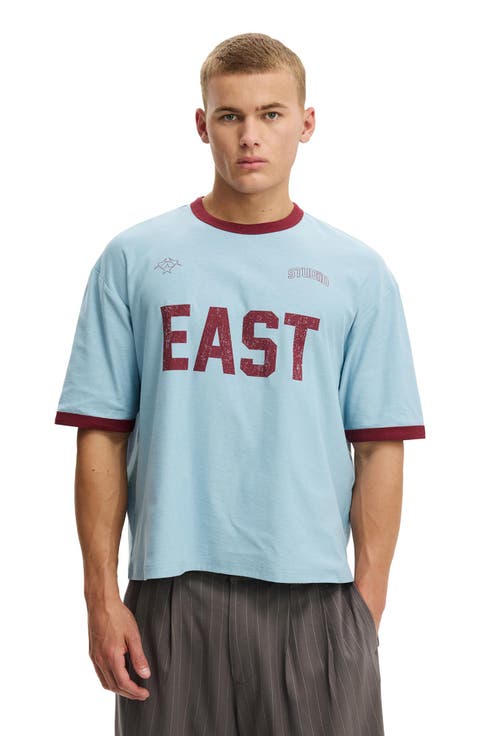 Men's Cropped Fit Graphic T-Shirt