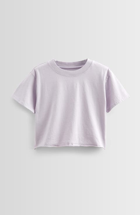 Kids' Crop Cotton T-Shirt (Big Kid)