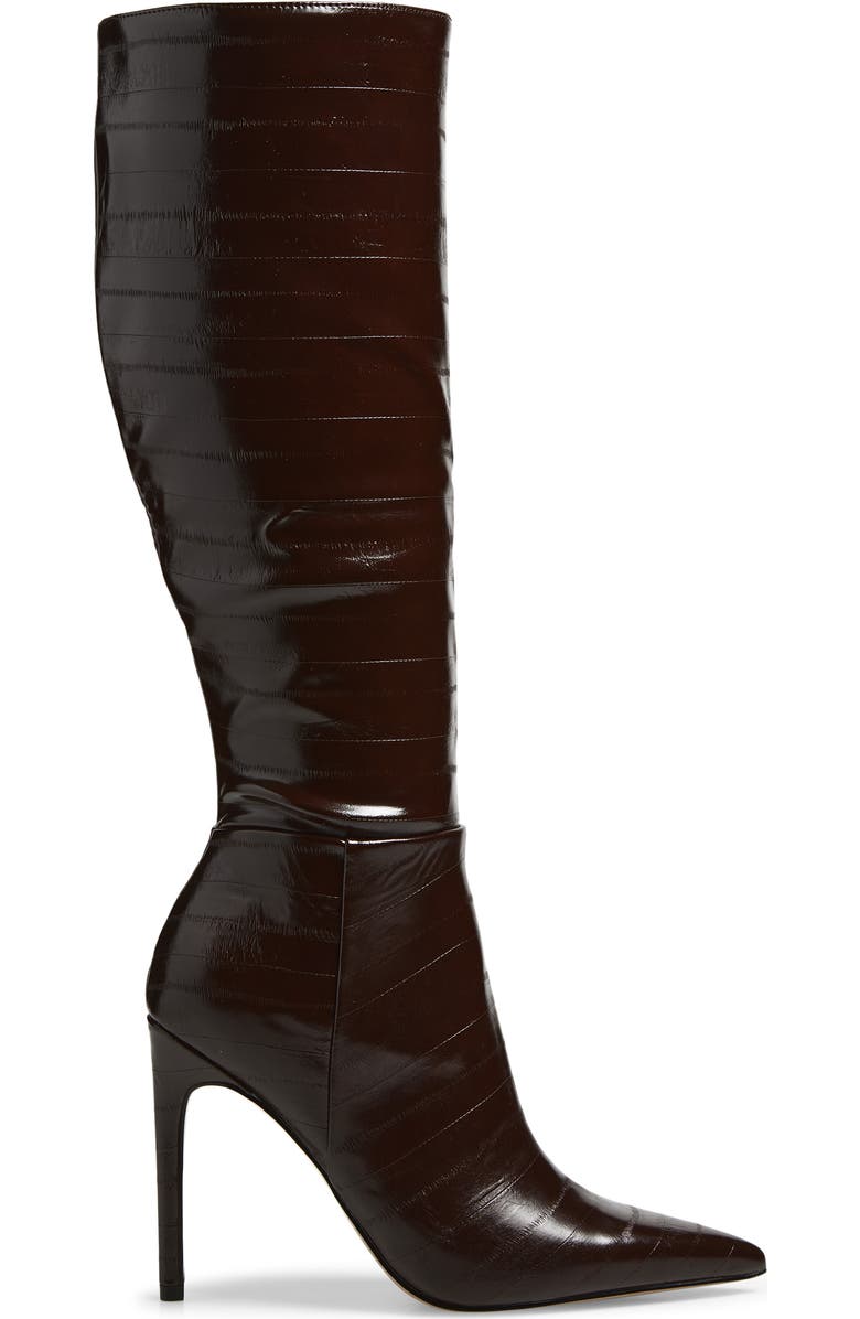 Steve Madden Nitro Knee High Boot, Alternate, color, Brown Eel