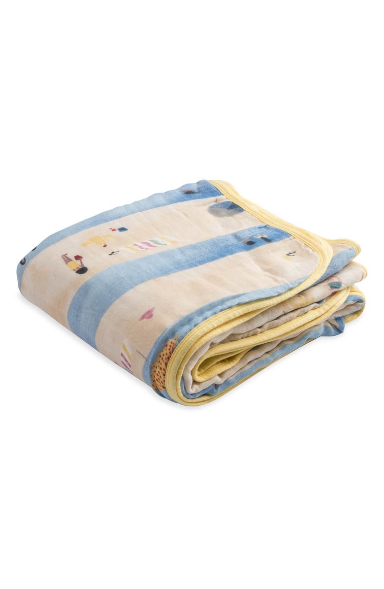 little unicorn Cotton Muslin Quilt, Main, color,