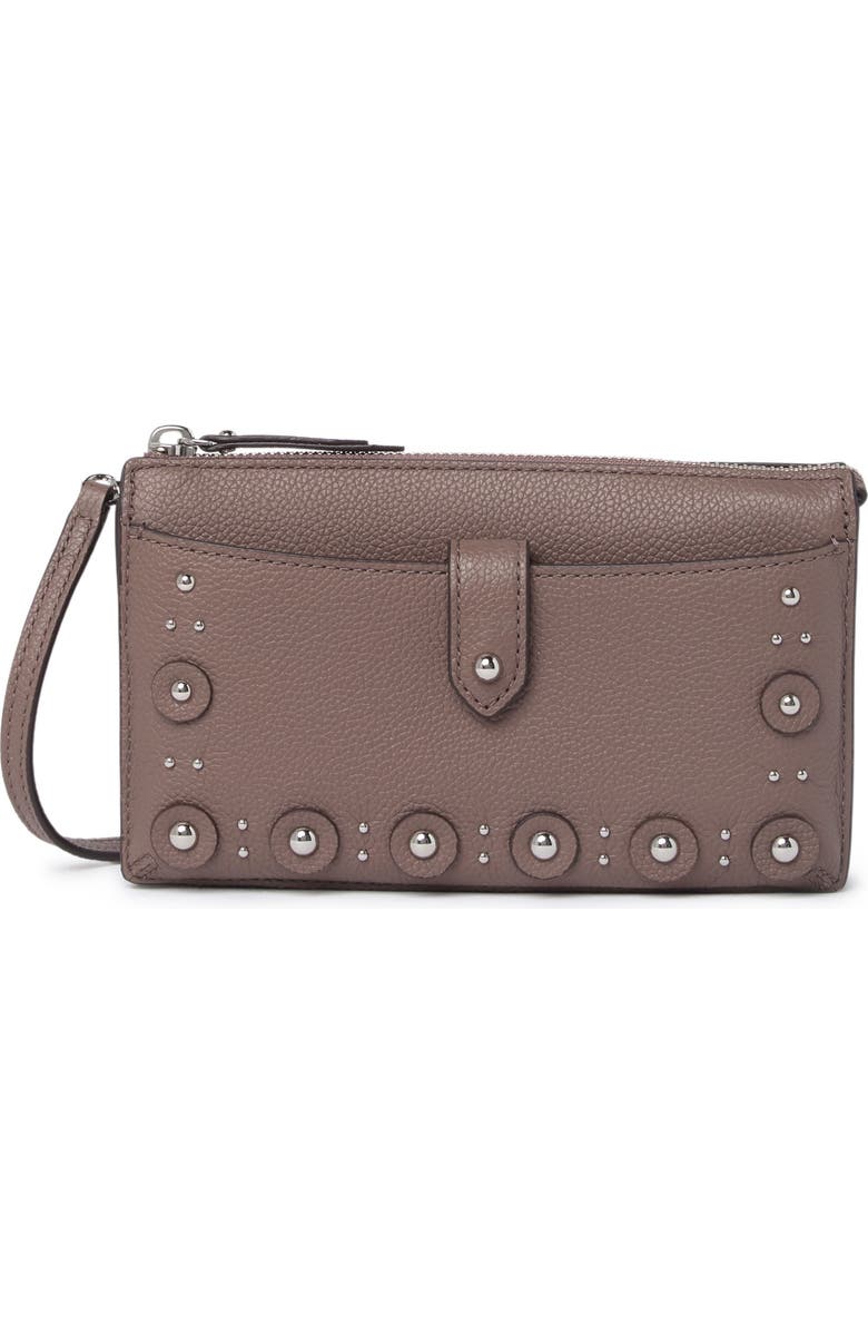 Kate Spade New York alegra studded leather wallet, Main, color,