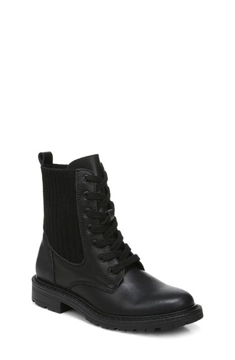 Lydell Mixed Media Combat Boot (Toddler, Little Kid & Big Kid)