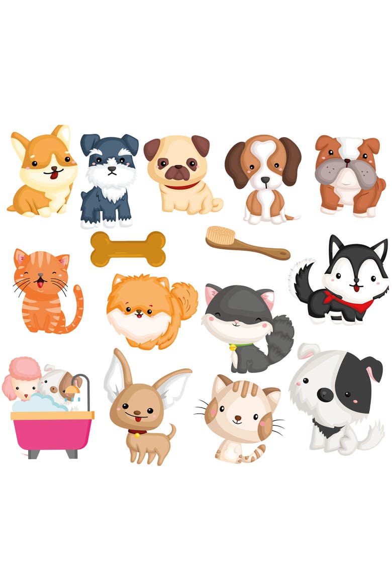 Bath Time Stickers, Muddy Paws, 15 Foam Pieces, Alternate, color, Multicolored
