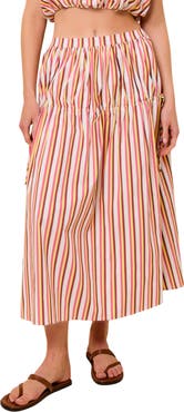 Solid & Striped Ivy Stripe Stretch Poplin Maxi Skirt