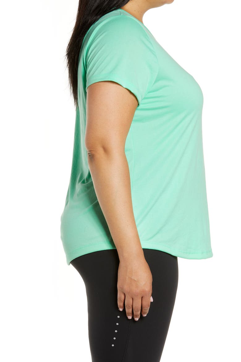 Dri-FIT Legend T-Shirt, Alternate, color, GREEN GLOW/ BLACK