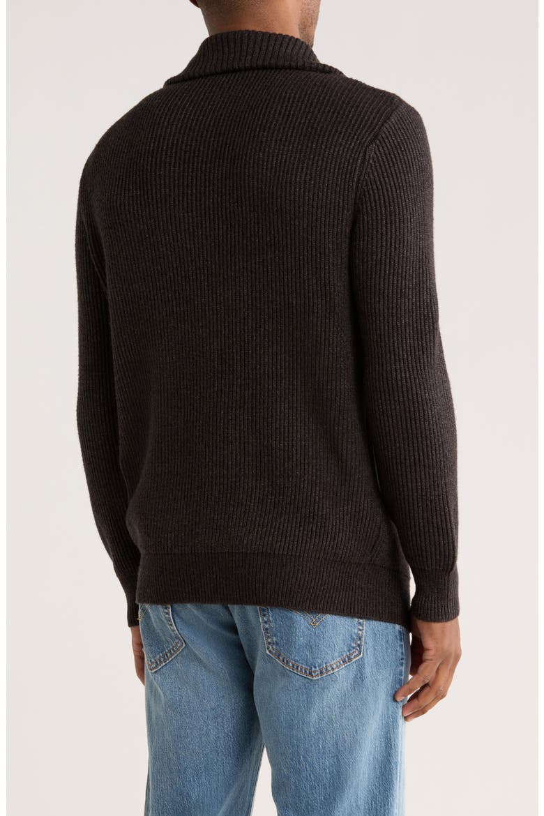 Quarter Zip Pullover, Alternate, color, CARBON HEATHER