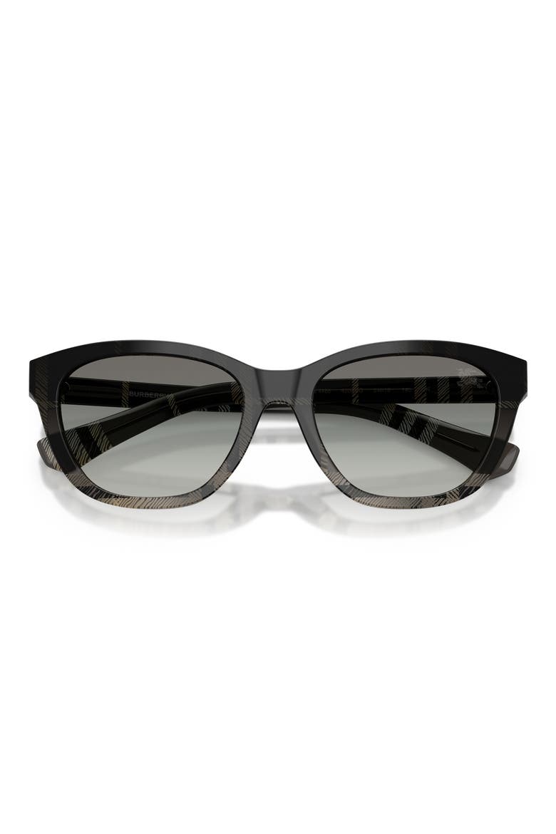54mm Rectangle Sunglasses, Alternate, color, CHECK GREY GRADIENT