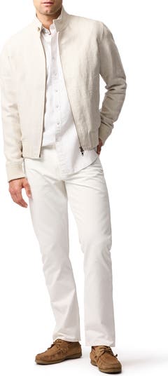 Batista Hill Stripe Linen & Cotton Button-Up Shirt