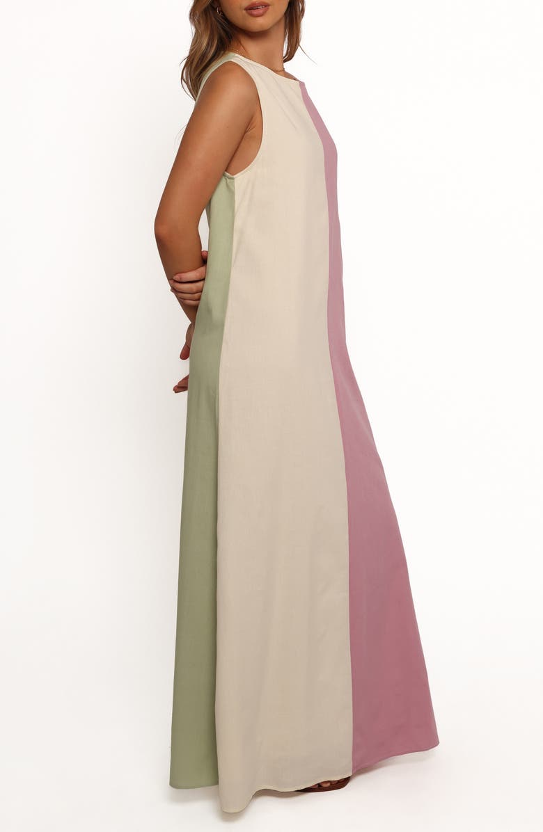Petal & Pup Lindi Colorblock Maxi Dress, Alternate, color, Color Block Multi