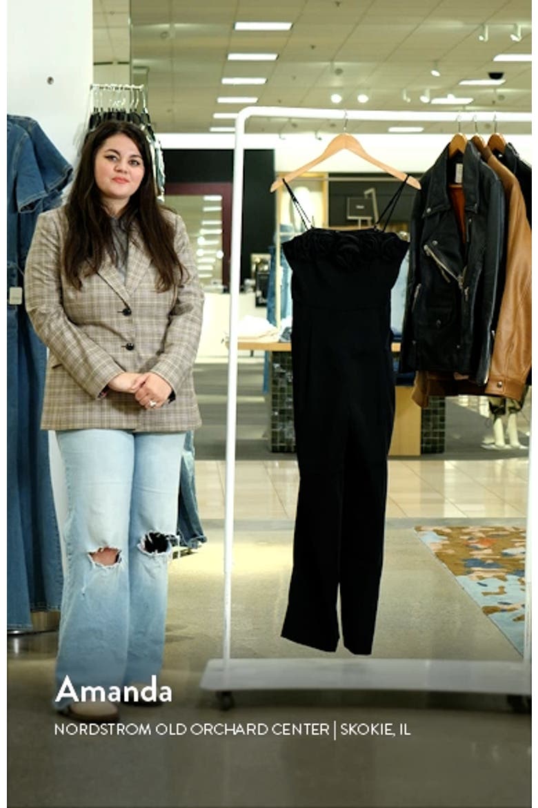 Rosette Trim Wide Leg Jumpsuit video