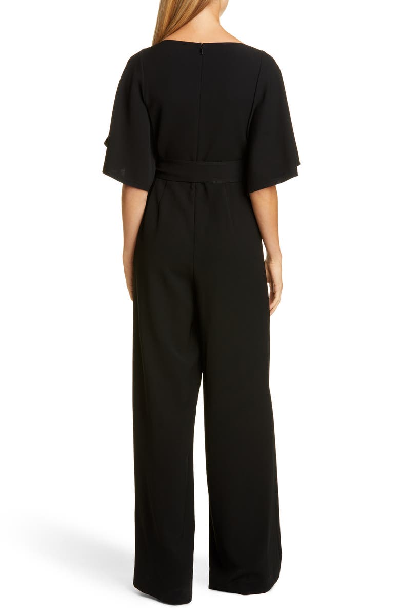 Lafayette 148 New York Lafayette Annette Belted Wide Leg Jumpsuit, Alternate, color,