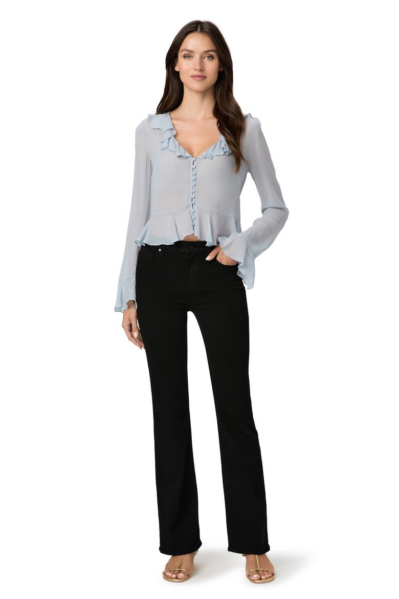 Laurel Canyon High Waist Bootcut Jeans, Alternate, color, BLACK SHADOW