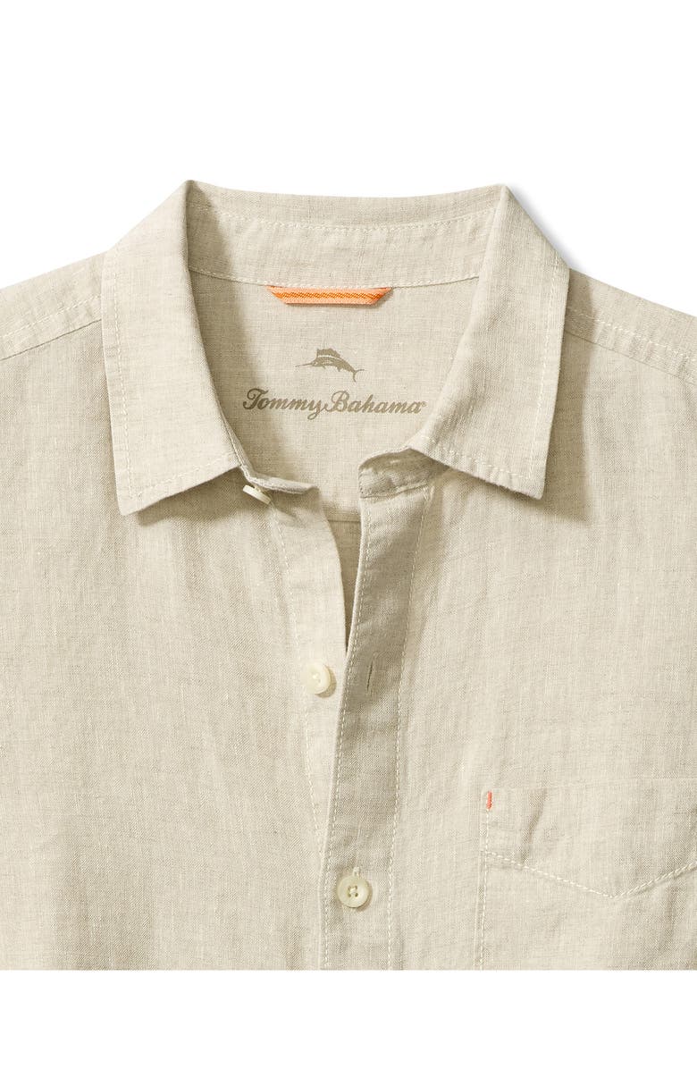 Tommy Bahama Sea Glass Breezer Original Fit Linen Shirt, Alternate, color, Natural