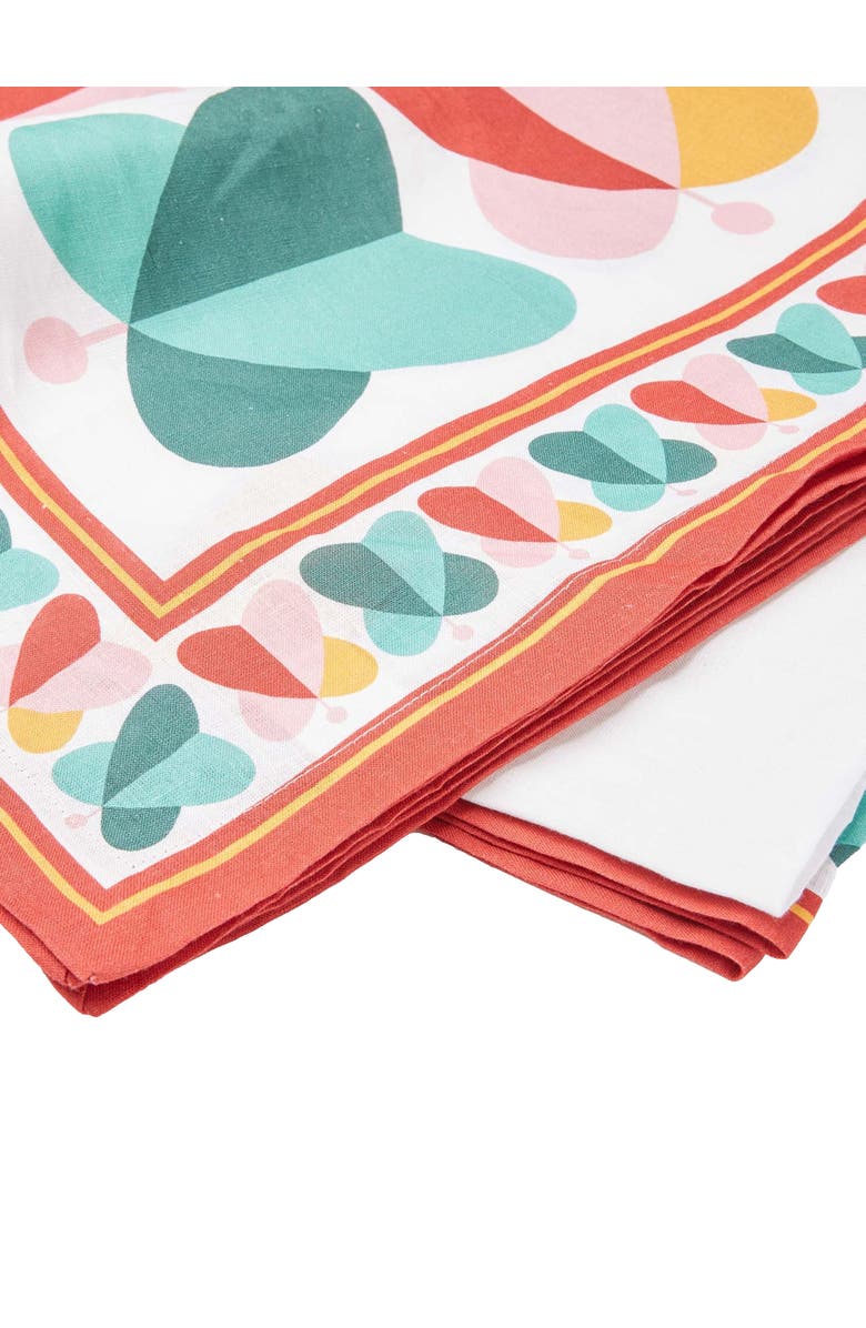 La DoubleJ Medium Tablecloth (180X280) Farfalle Ring Multicolor, Alternate, color, Farfalle Ring Multicolor