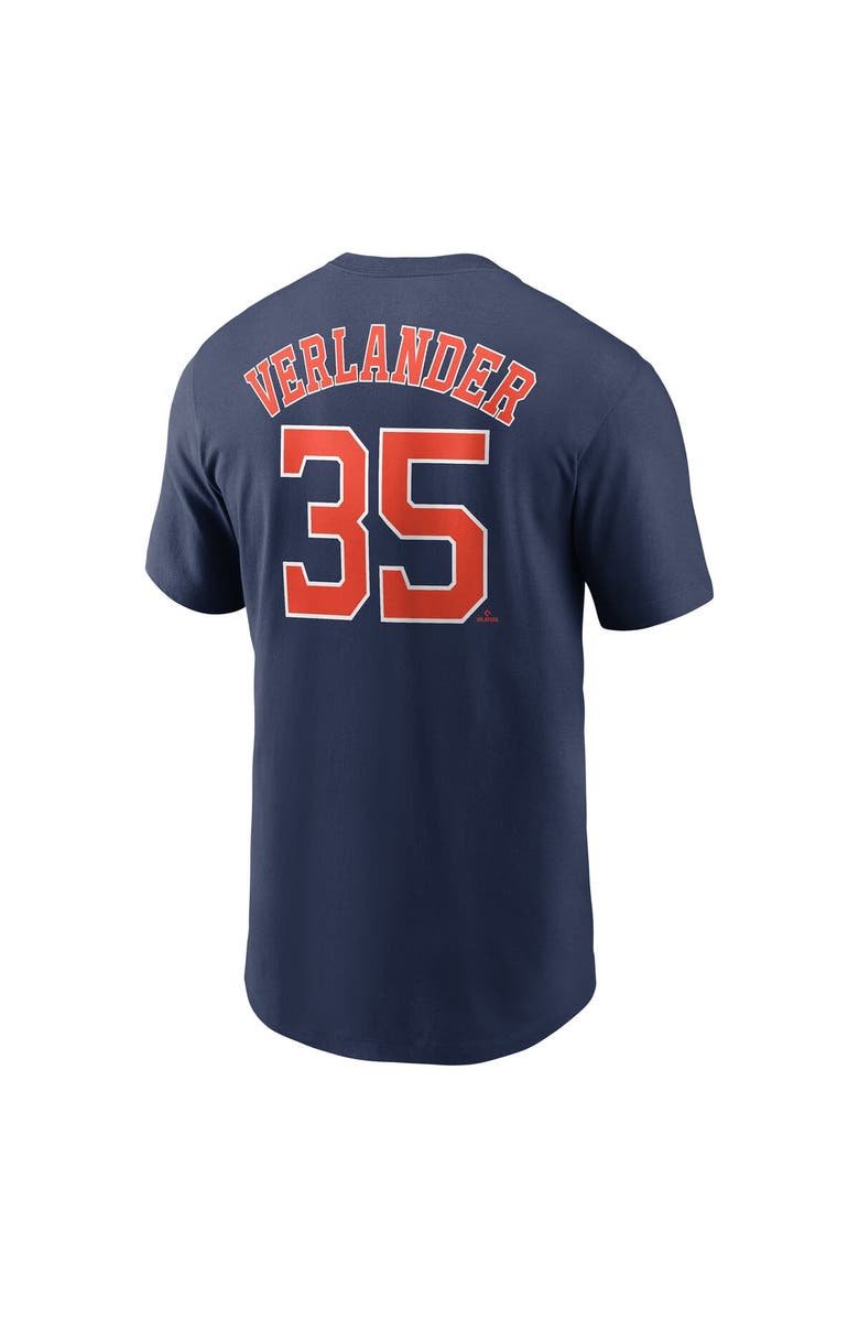 Nike Men's Nike Justin Verlander Navy Houston Astros Player Name & Number T-Shirt, Alternate, color, 