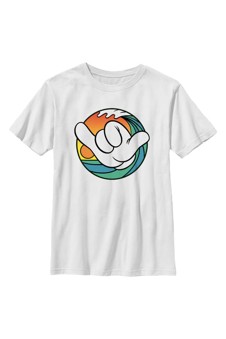 Mickey & Friends Boy's Mickey & Friends Chillin Retro Wave Graphic