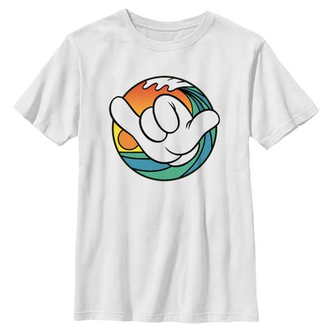 Boys Mickey & Friends Chillin Retro Wave T Shirt