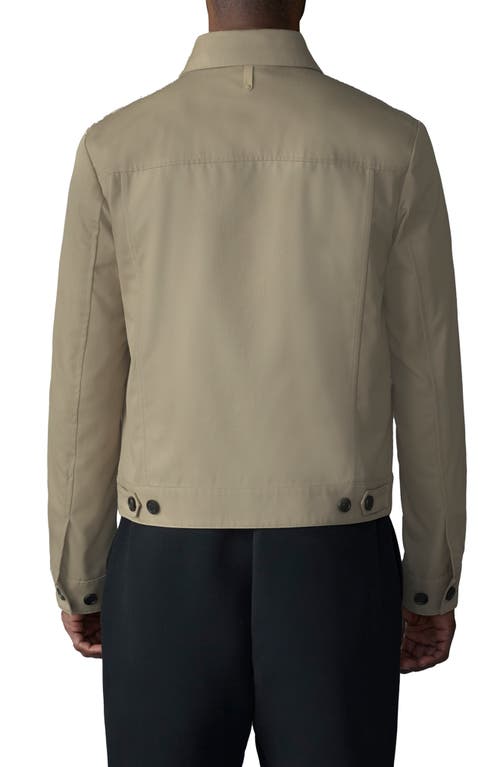 Mackage Nash Twill Trucker Jacket In Light Camel