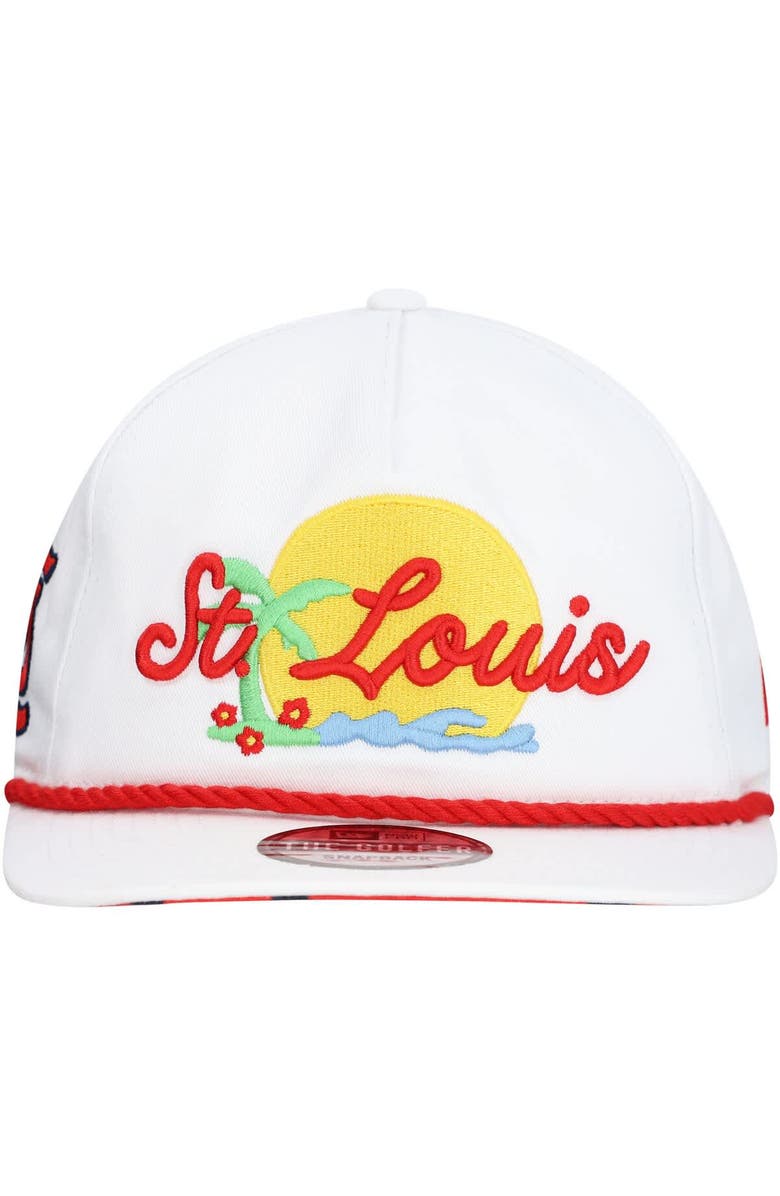 New Era Men's New Era White St. Louis Cardinals Paradise Golfer Adjustable Hat, Alternate, color, White
