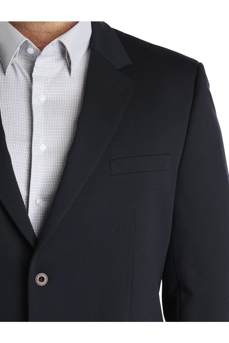 Big & Tall Classic Knit Blazer, Alternate, color, BLACK