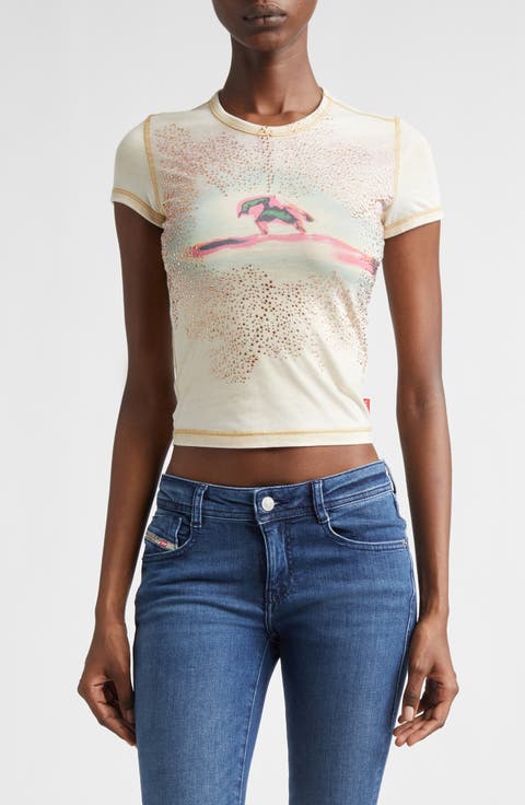 M-Anchor-A Short Sleeve Rib Sweater