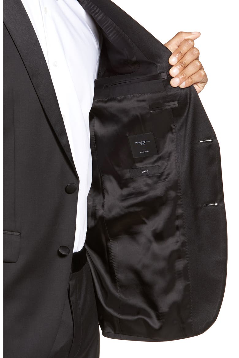 Halven/Gentry Slim Fit Wool Tuxedo, Alternate, color, BLACK