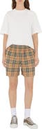 Burberry Check Cotton Shorts