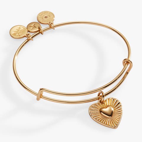 Heart Burst Bangle Bracelet