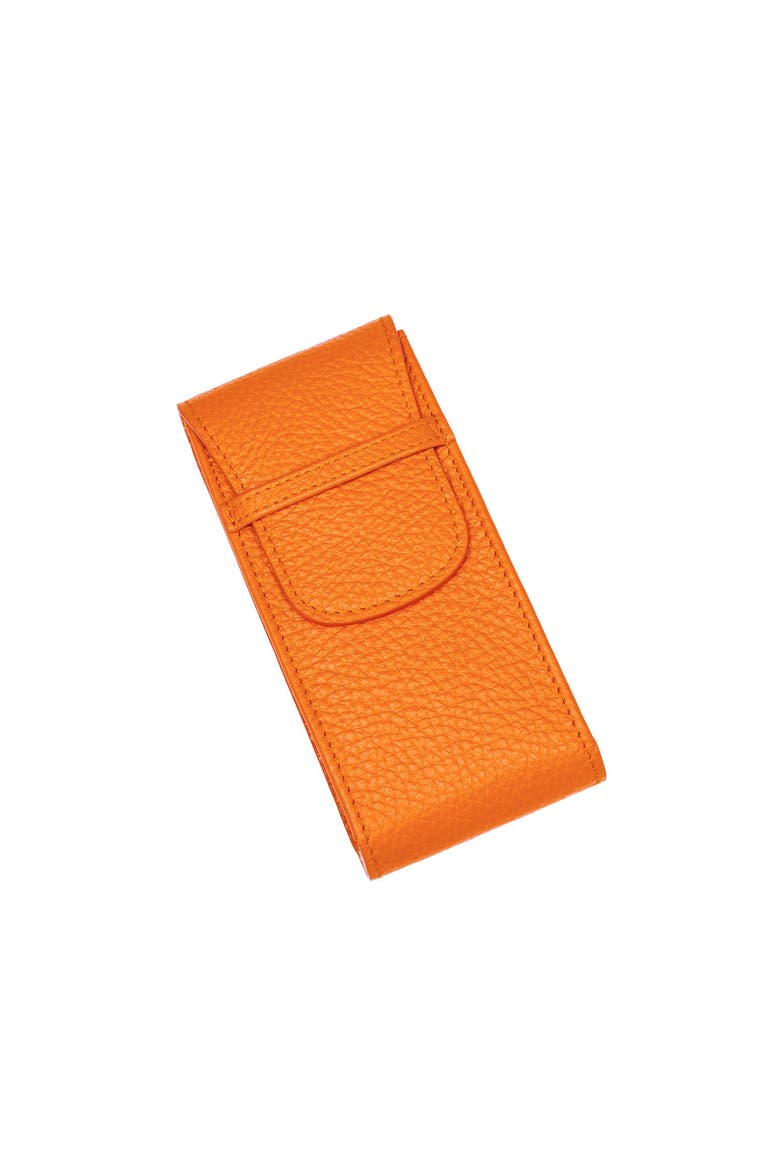 Portobello Single Leather Watch Pouch, Alternate, color, Orange